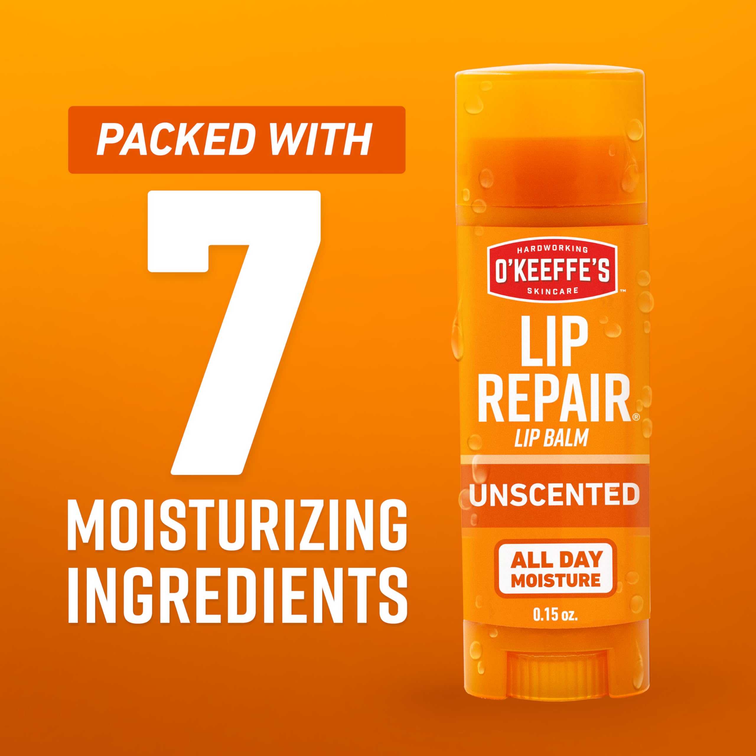 O'Keeffe's Lip Repair tube packaging highlighting original and cooling relief