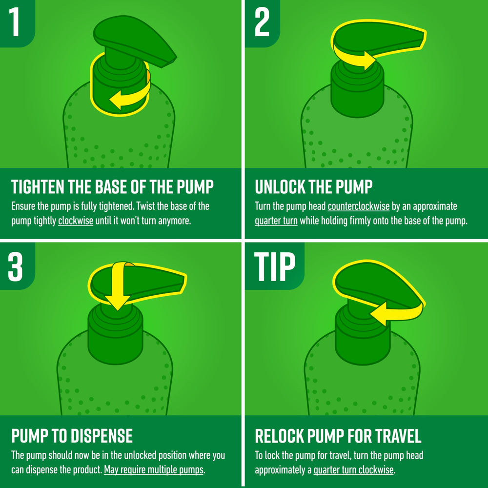 Travel-friendly 12 oz pump bottle for on-the-go moisture with O'Keeffe's.
