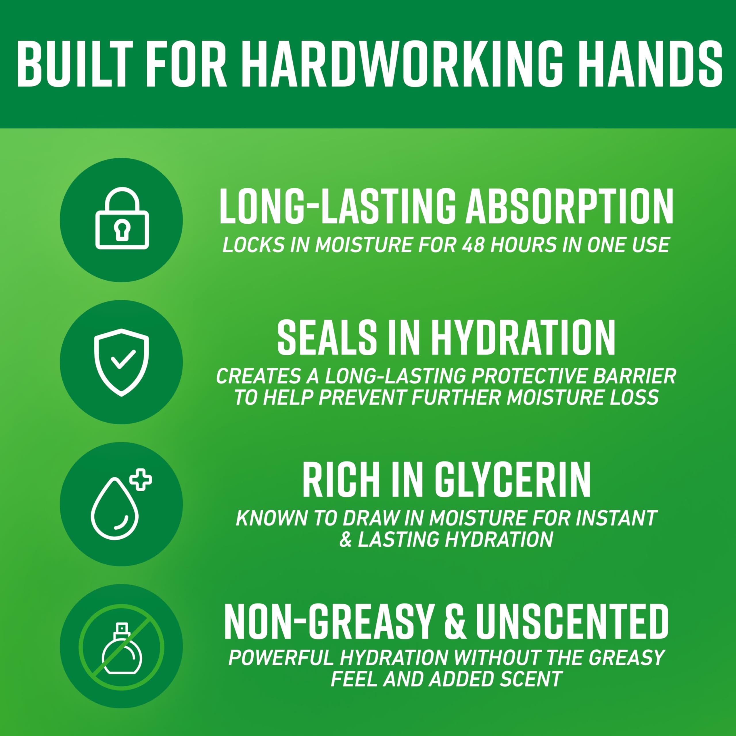 Tube packaging of O'Keeffe's Working Hands highlighting unscented formula.