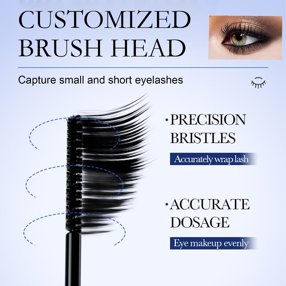 Okerker mascara prevents clumps for a clean, feathered lash look