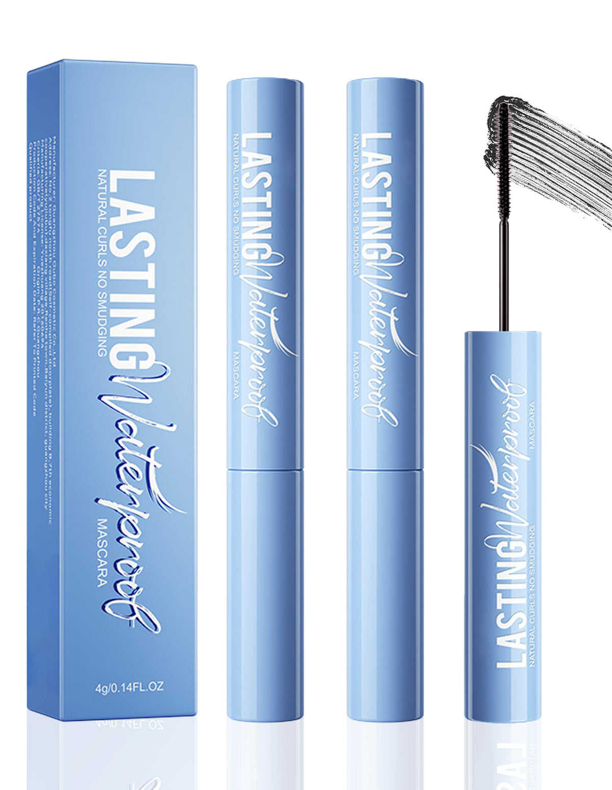 Okerker mascara precision micro brush close-up showing targeted lash application