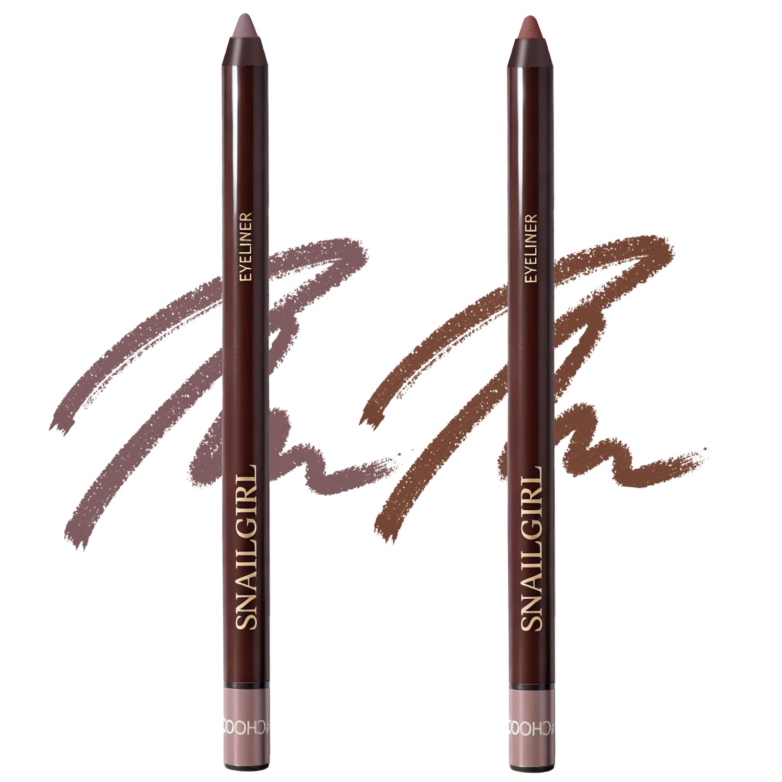 Okerker Plum&Chocolate gel eyeliner pencil for long-lasting plum definition.