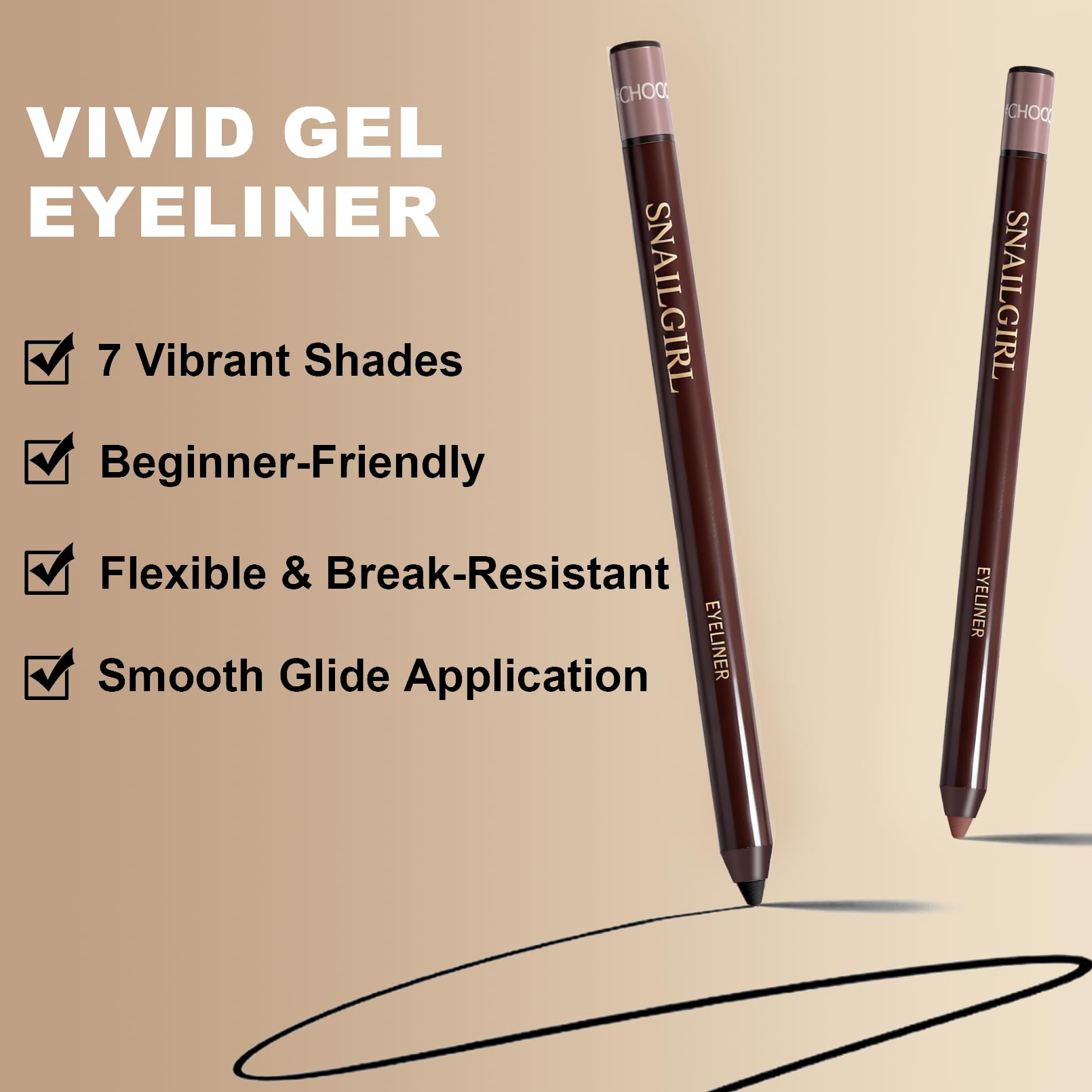Rich pigment in Okerker Plum&Chocolate delivers vivid color in a single stroke.