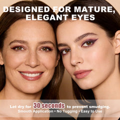 Okerker Plum Gel Eyeliner application close-up shows creamy glide
