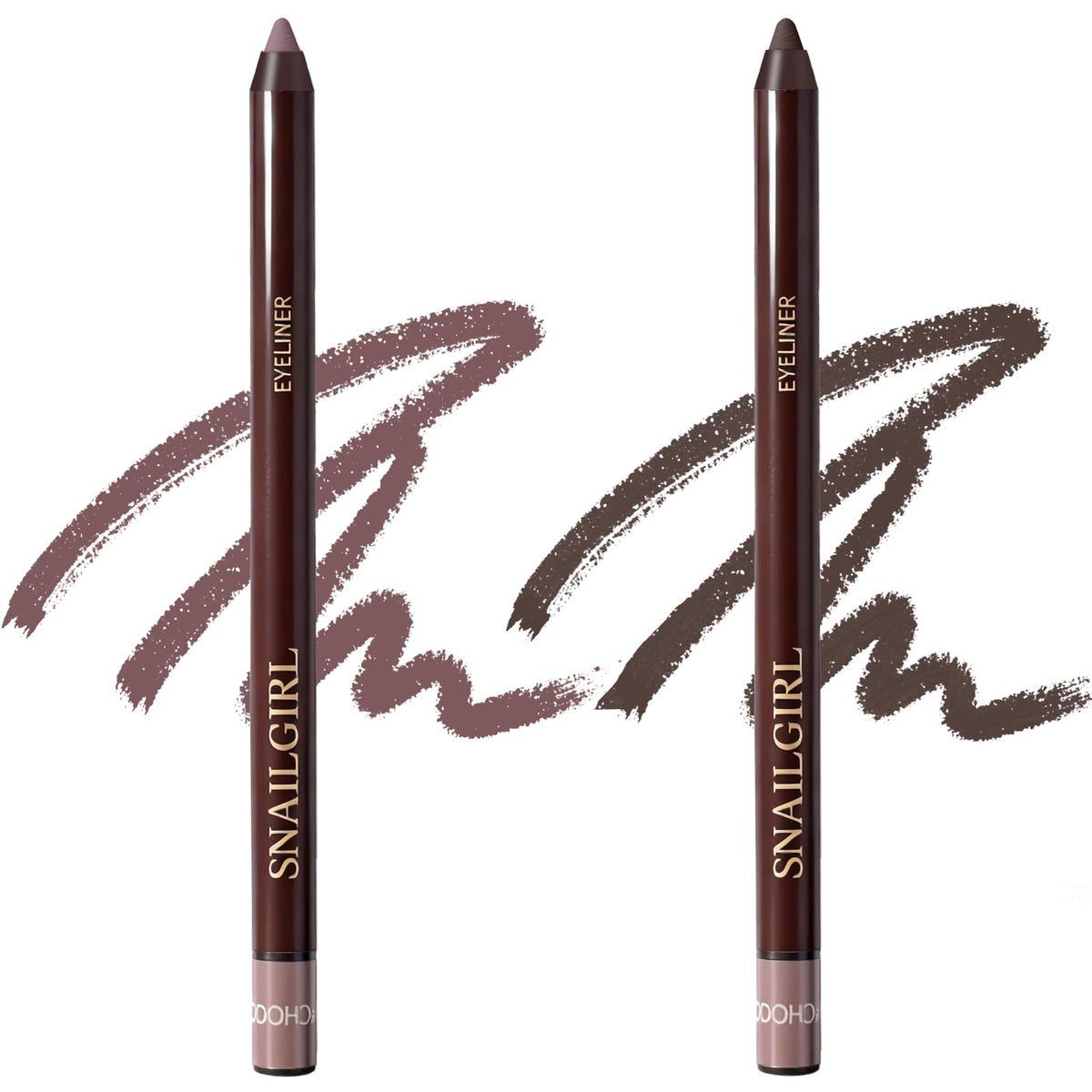 Okerker Plum&Brown gel eyeliner packaging close-up showing premium branding