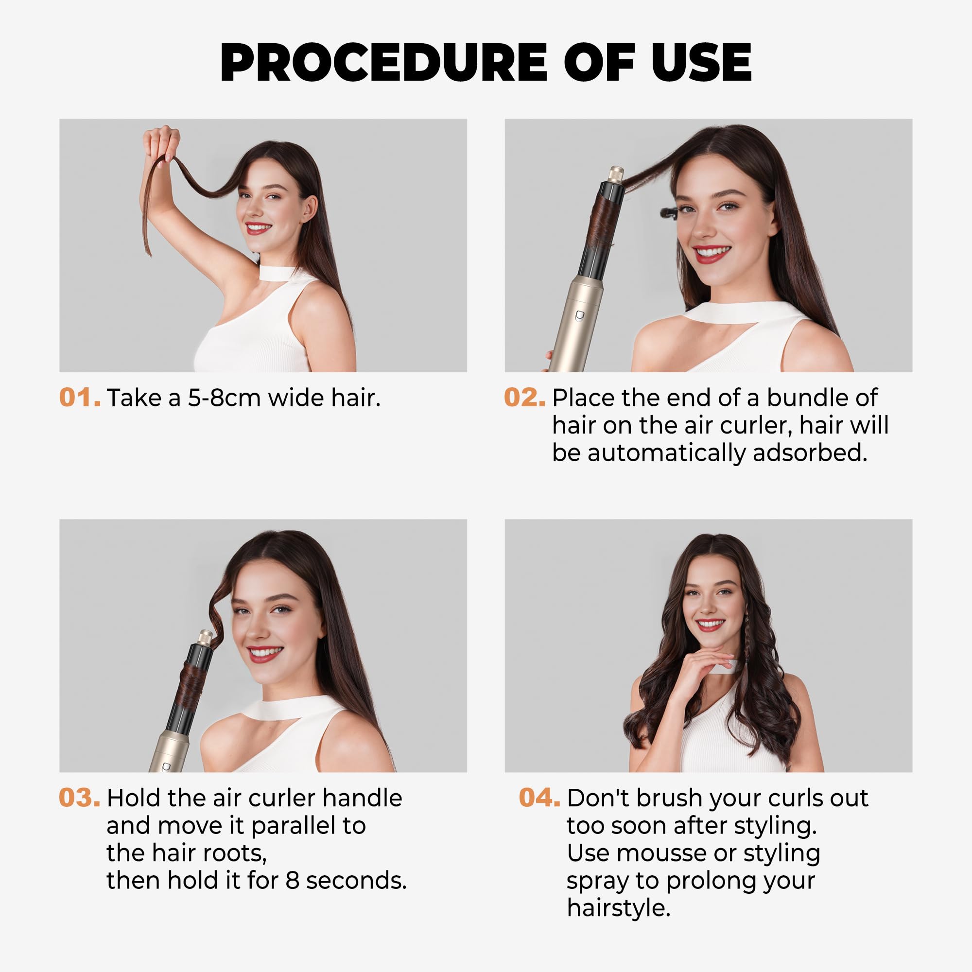 OKWRAP auto-wrap air curler 1 for effortless, even curls at home.