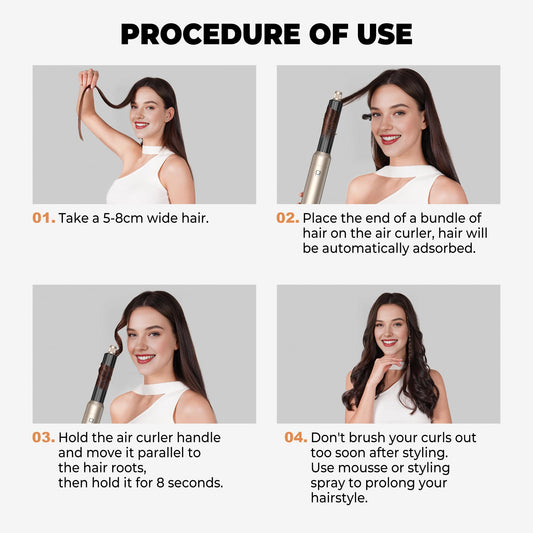 OKWRAP auto-wrap air curler 1 for effortless, even curls at home.