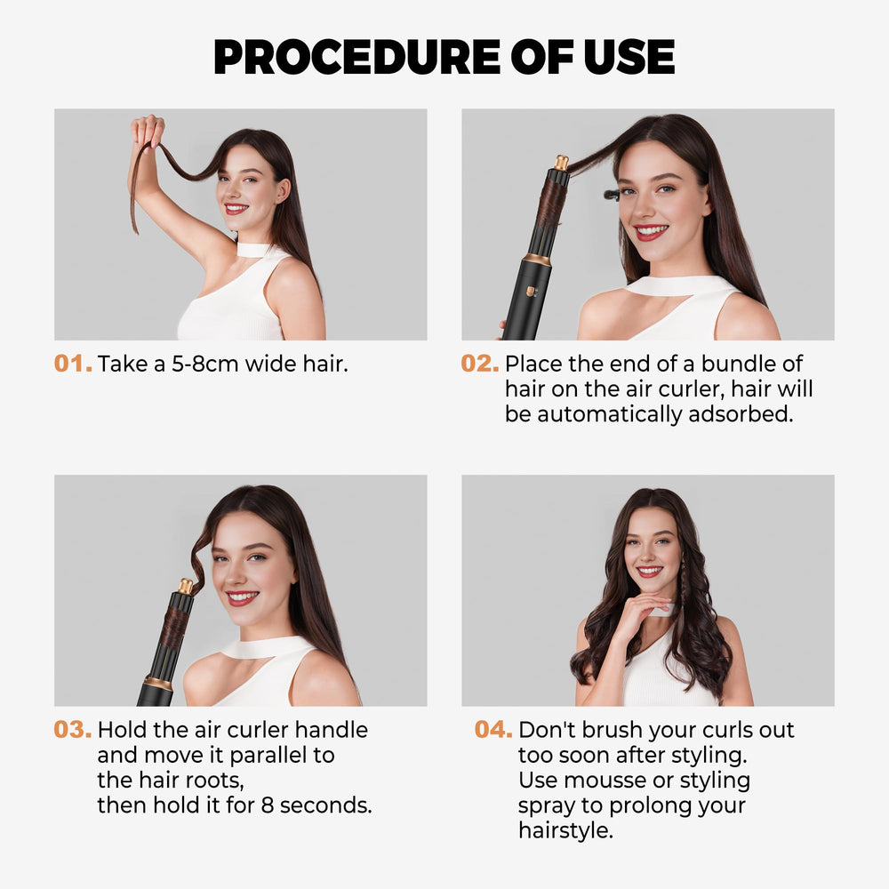 OKWRAP auto-wrap air curler 2pack delivering effortless curls with air swirl