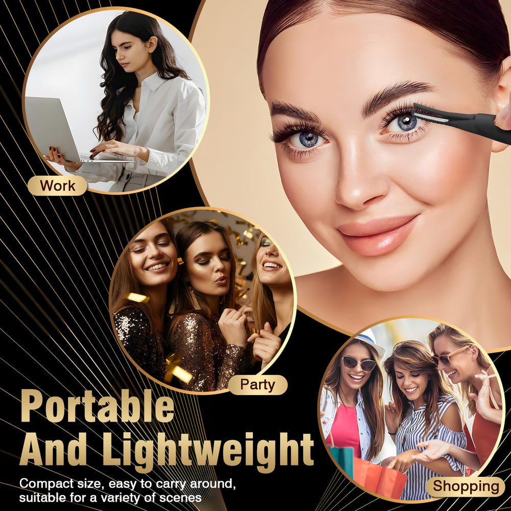 A 3-in-1 heated lash comb helps curl, shape, and separate lashes