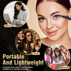A 3-in-1 heated lash comb helps curl, shape, and separate lashes