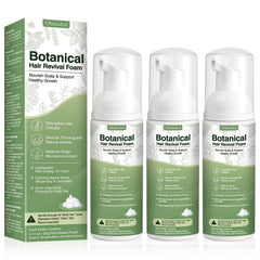 Olassubd Hair Growth Oil Foam bottle showing vegan formula and non-greasy finish.