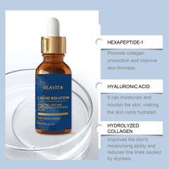 OLAVITA Liquid Solution Serum texture smooth and lightweight for fast absorption.