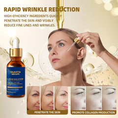 Olavita Serum applied to cheek for smooth texture and glow