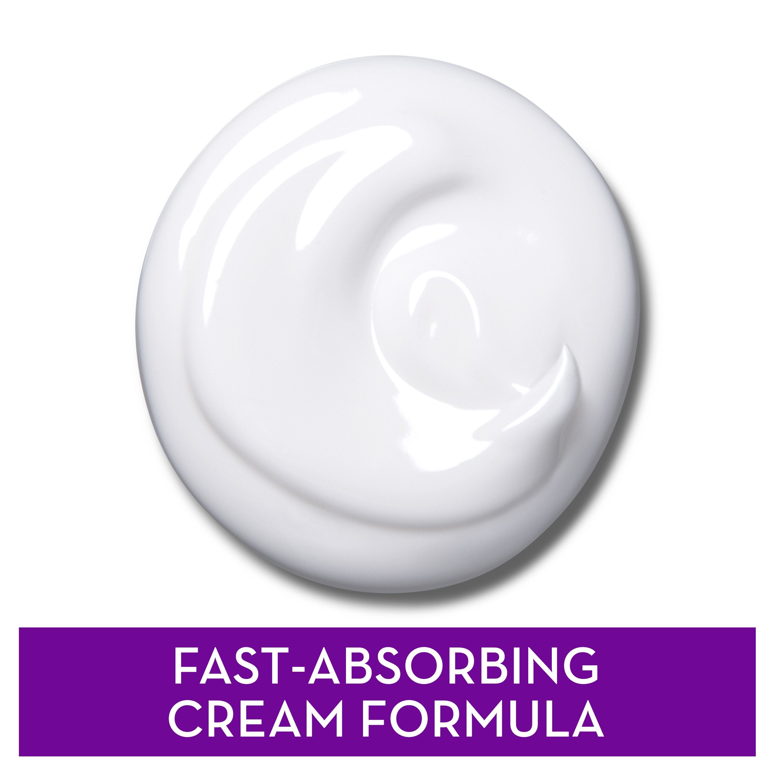 Olay Age Defying Night Cream texture closeup showing lightweight oil-free feel.