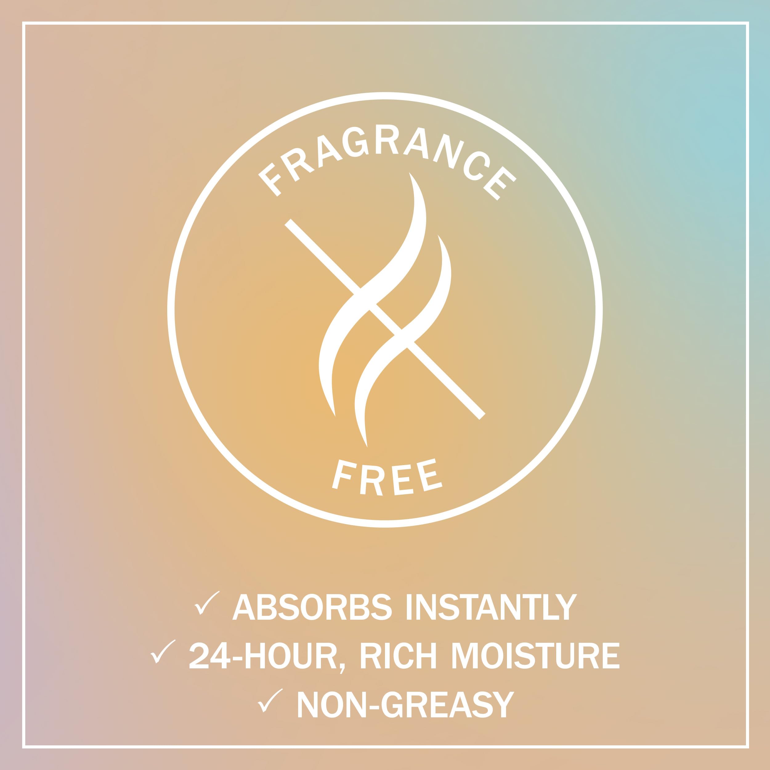 Olay Body Lotion absorbs quickly, leaving skin smooth.