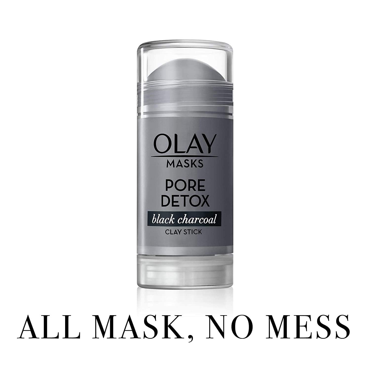 Olay Face Mask Stick application close-up showing easy, mess-free masking.