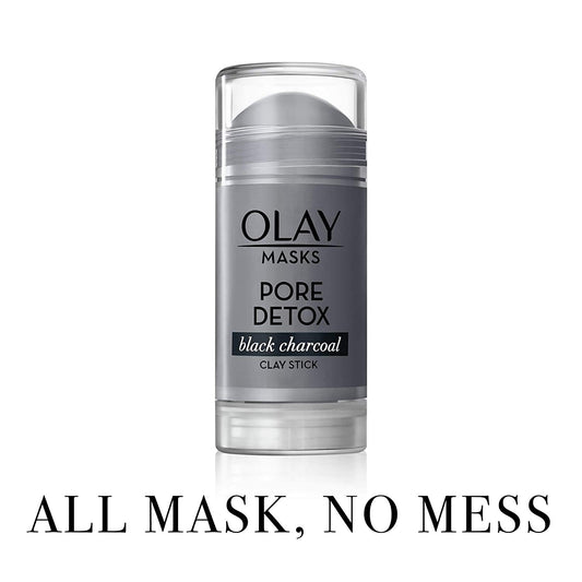 Olay Face Mask Stick application close-up showing easy, mess-free masking.