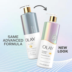 Olay Firming & Hydrating Lotion closeup of the pump for daily moisturizing routine.
