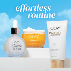 Olay Invisible Sunscreen SPF 35 fragrance-free formula for sensitive skin.