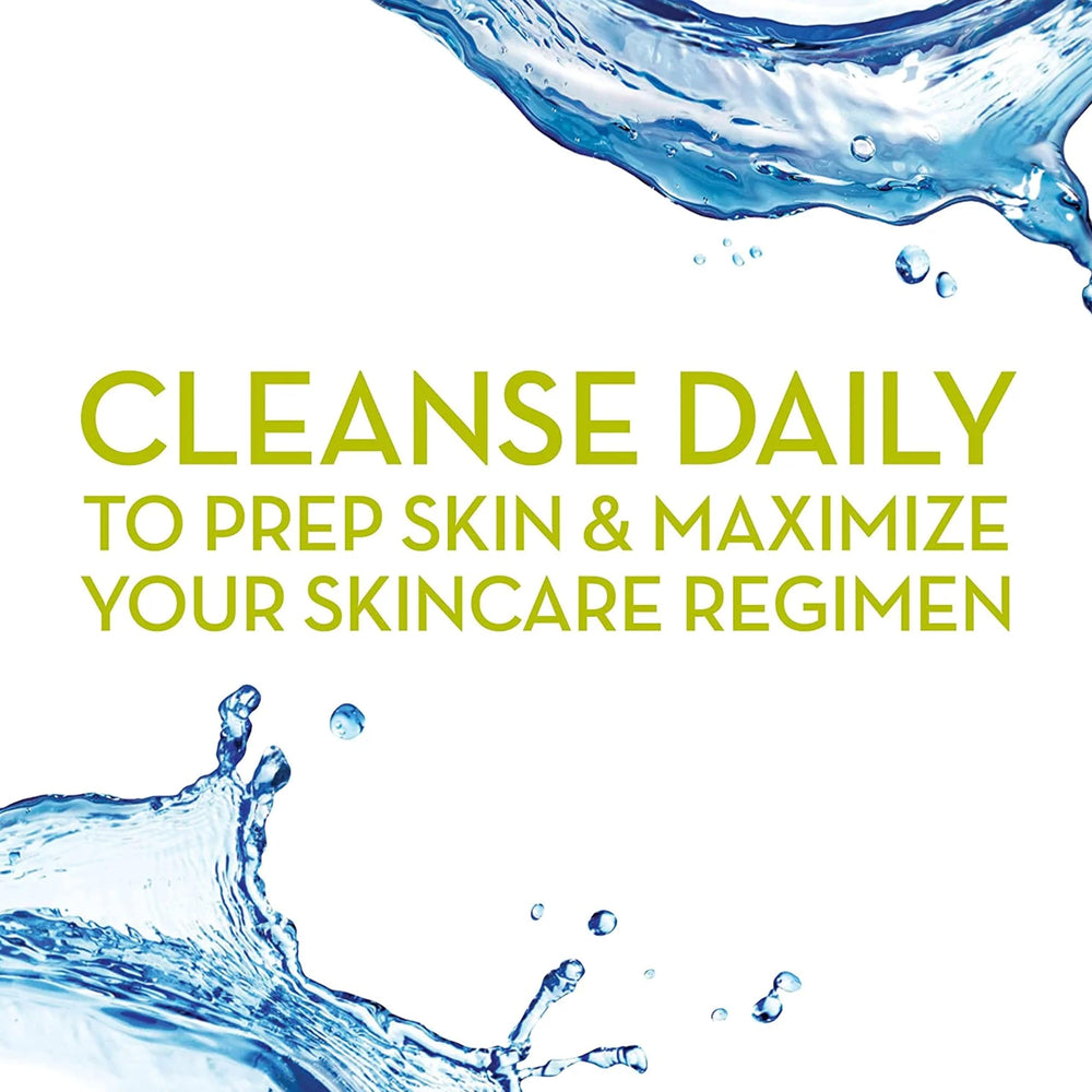 Olay toner applied to the face and neck after cleansing for refreshed skin