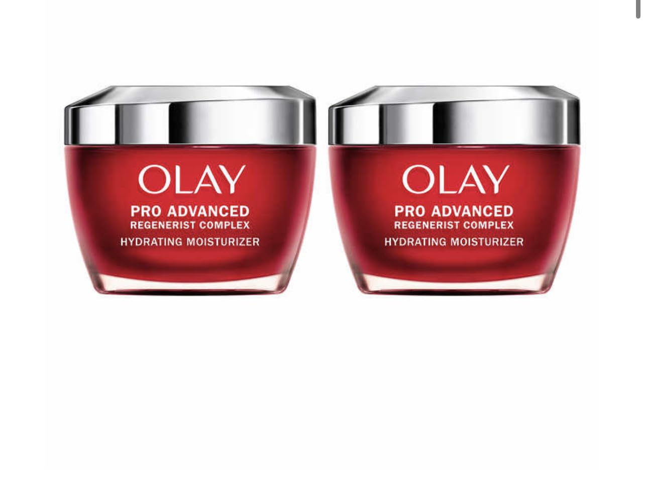 Olay Pro Advanced Regenerist Complex 2 front view jar for daily hydration and anti-aging benefits