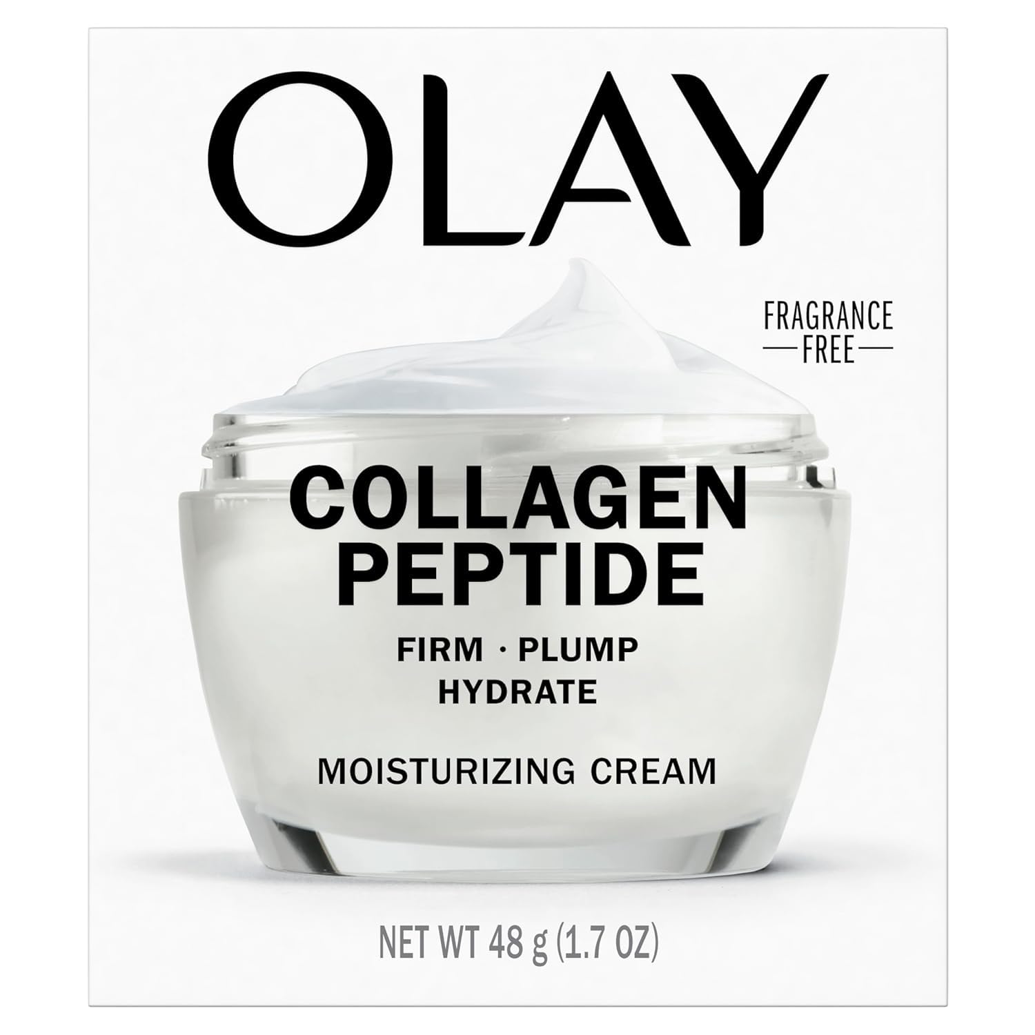 Olay Regenerist Collagen Peptide 24 close-up texture reveals smoothness and absorption.