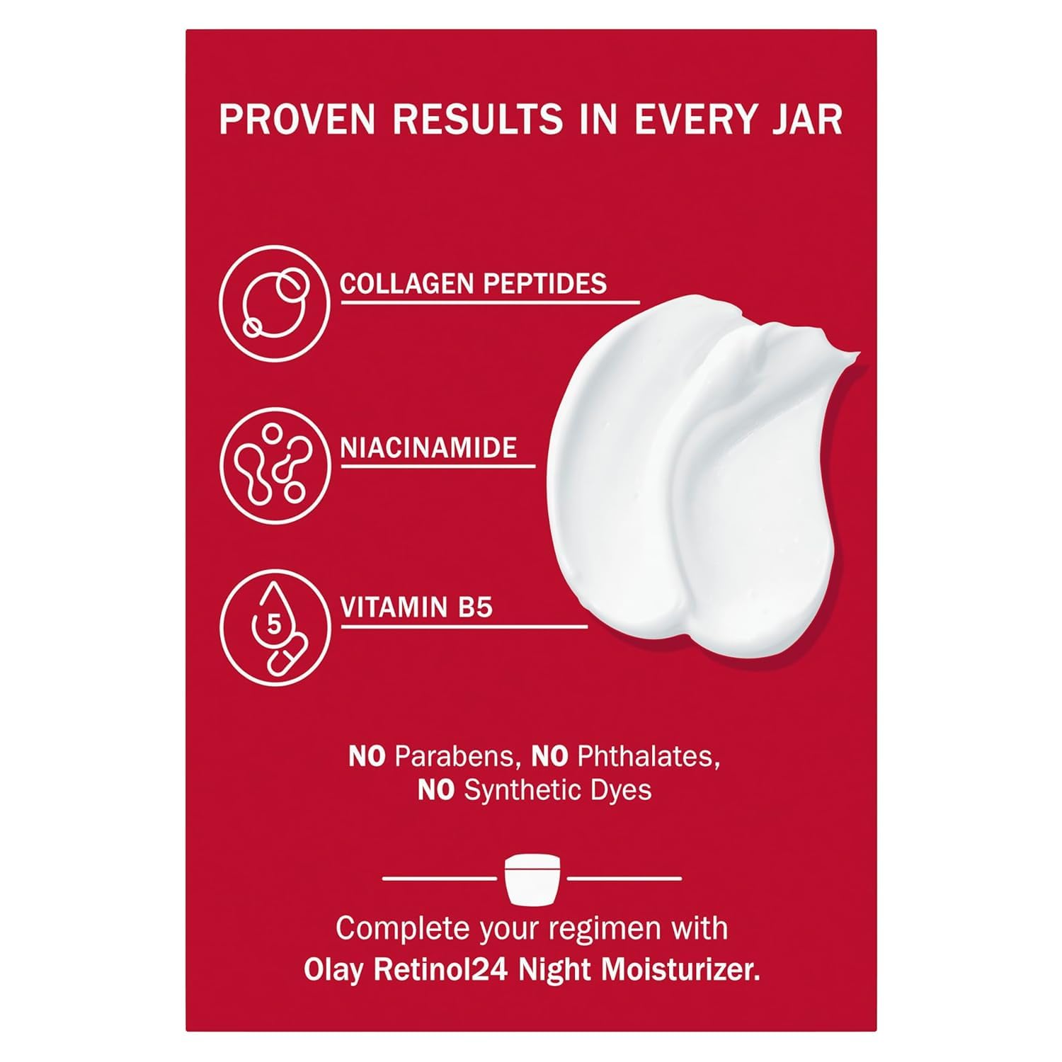 Olay Regenerist Collagen Peptide 24 near-firmness potential over time.