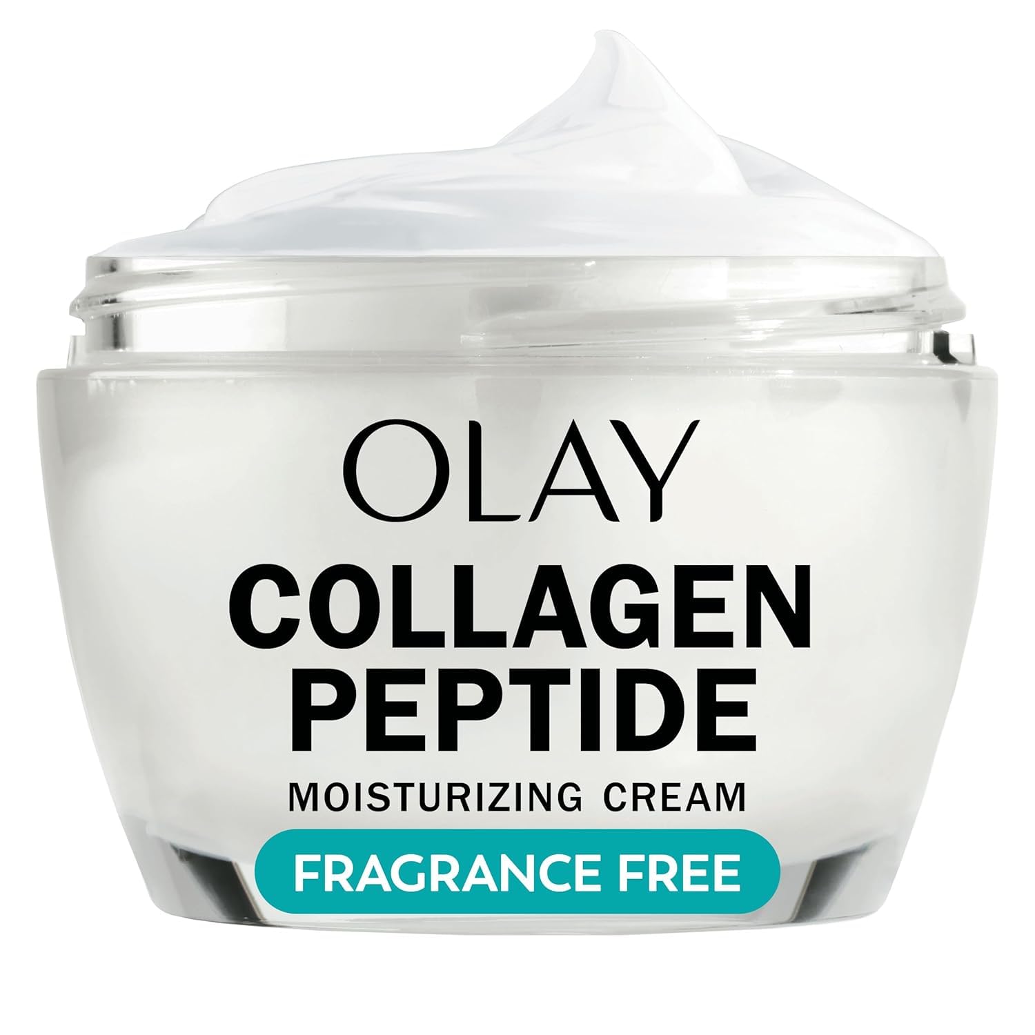Olay Regenerist Collagen Peptide 24 fragrance-free jar front for daily hydration.