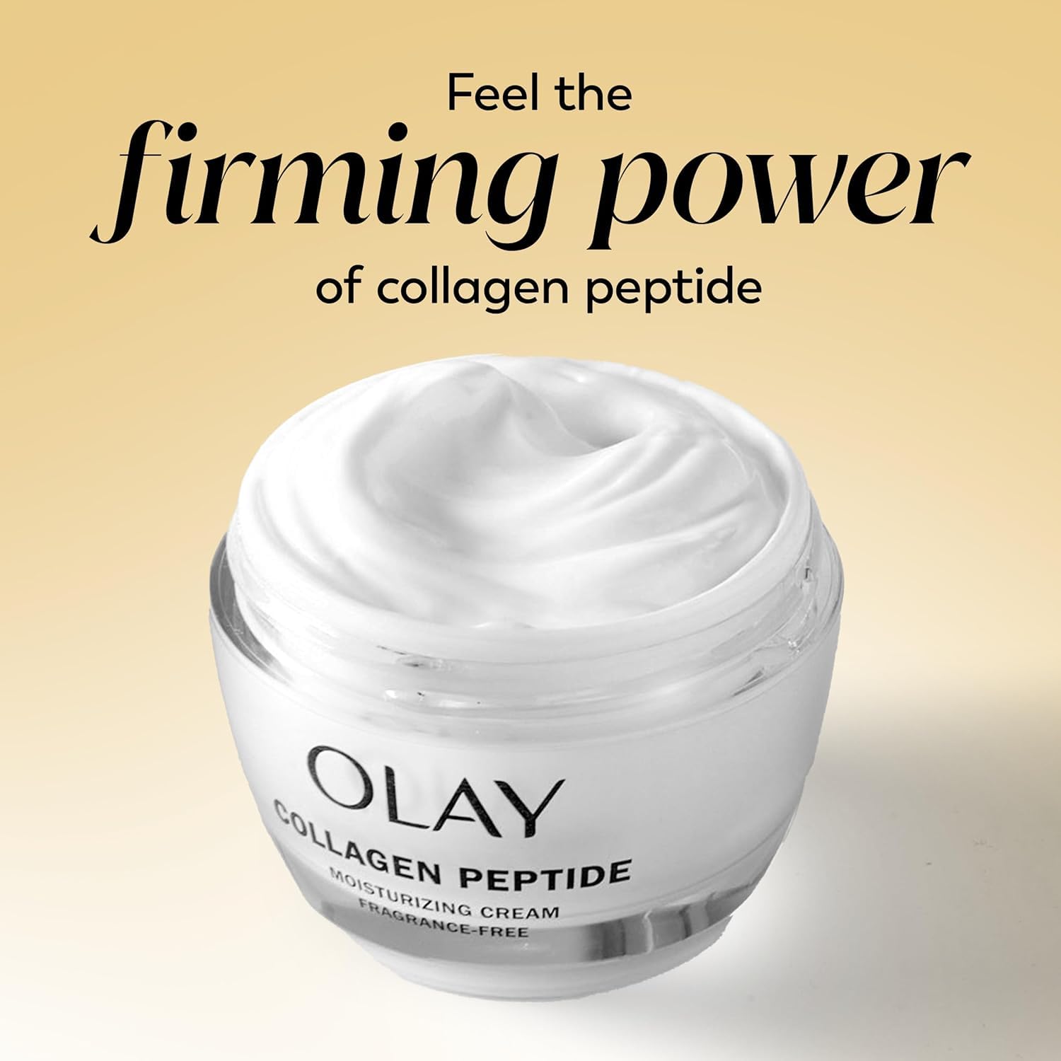 Olay Regenerist Collagen Peptide 24 face-neck routine in shot.