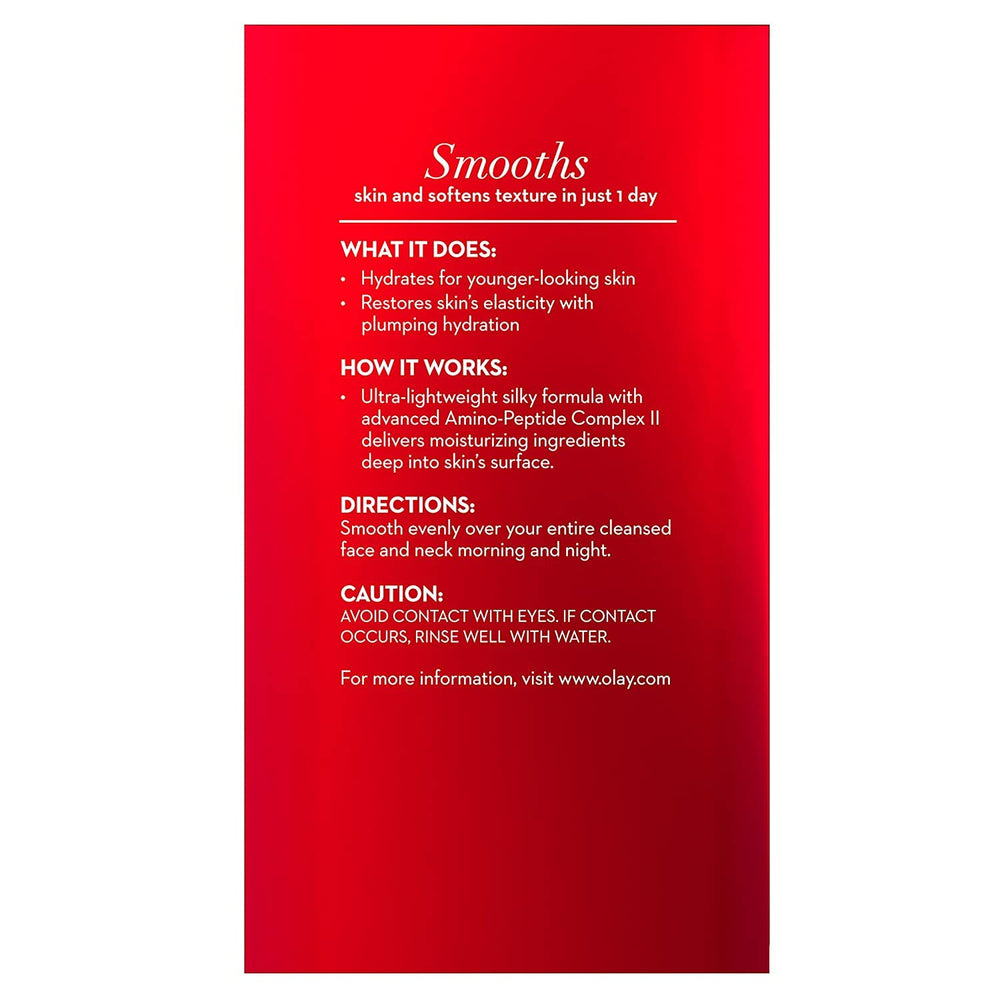Olay Regenerist serum blended into skin with a dewy, hydrated finish
