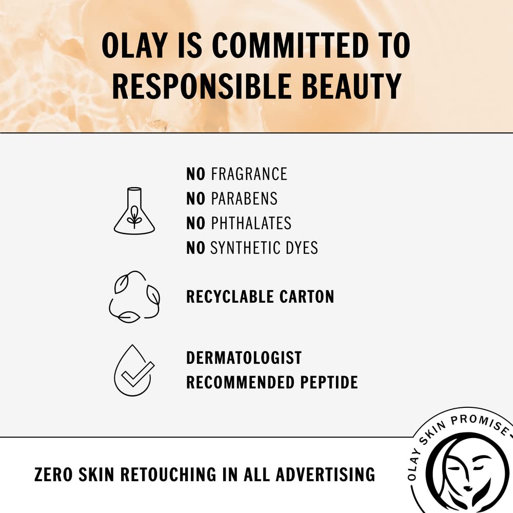 Olay Regenerist Whip Fragrance Free Face Moisturizer sample closeup showing instant absorption.