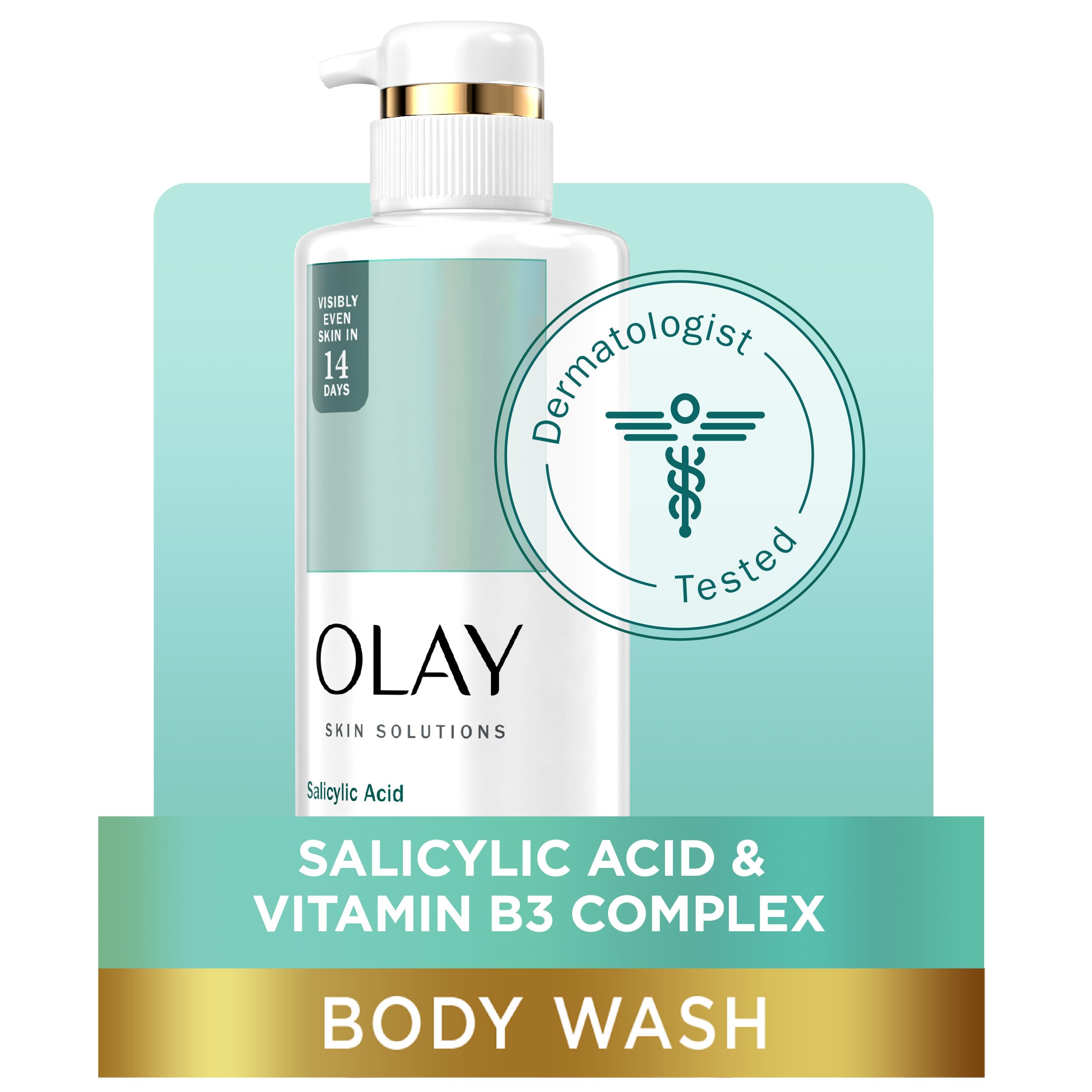 Olay Skin Solutions bottle pump-dispense with foamy lather for cleansing.