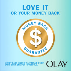 Image hinting dry-to-radiant skin transition with Olay Skin Solutions wash.