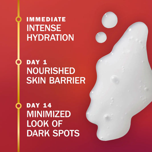 Olay Tone Correcting Cream texture shows lightweight, fast absorption.