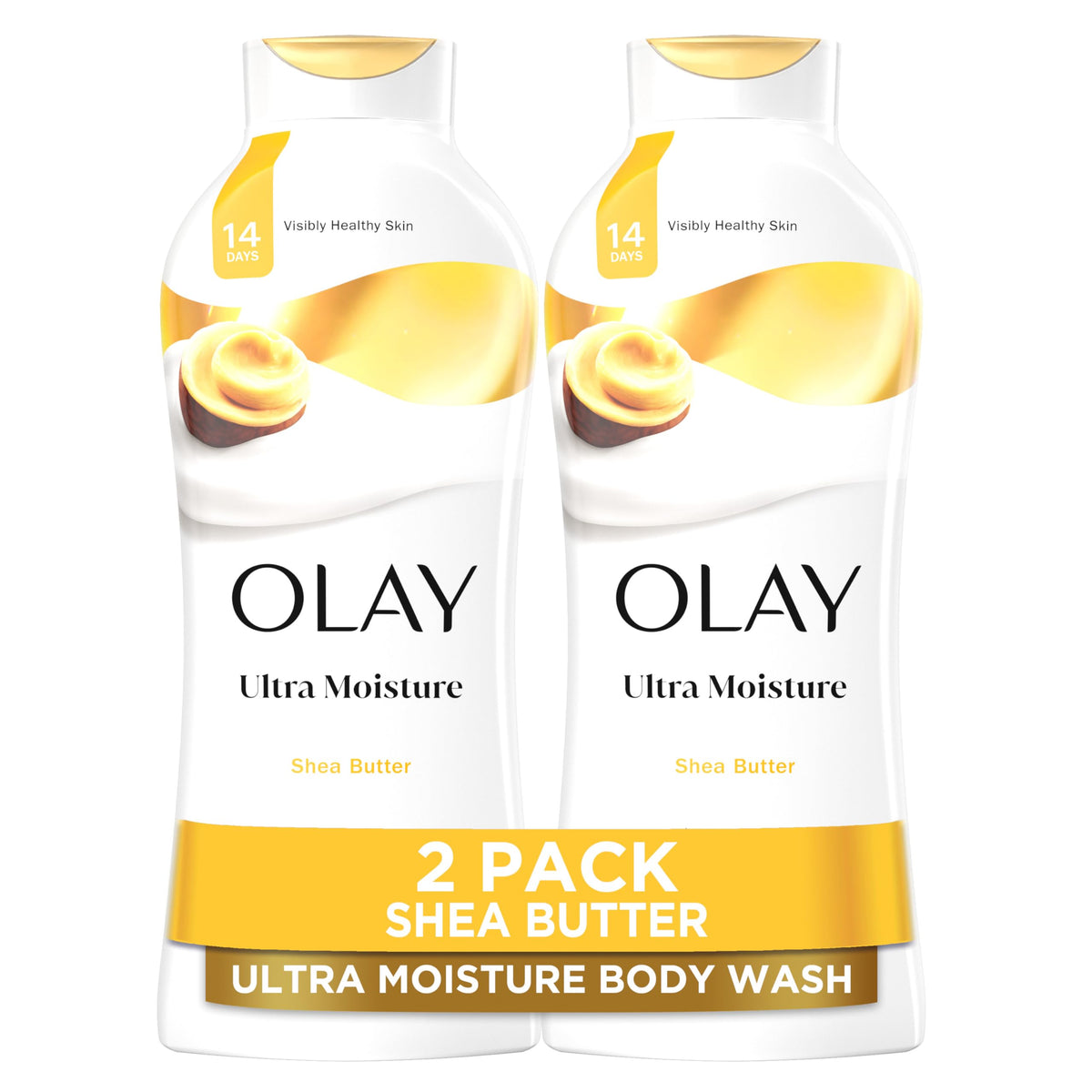 Olay Ultra Moisture bottle cap close-up highlighting the hydrating formula.