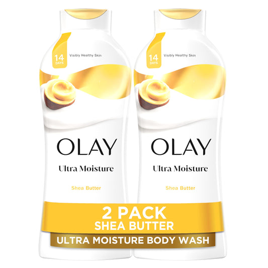 Olay Ultra Moisture bottle cap close-up highlighting the hydrating formula.