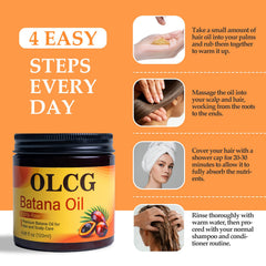 OLCG Batana oil paste with shower cap for treatment
