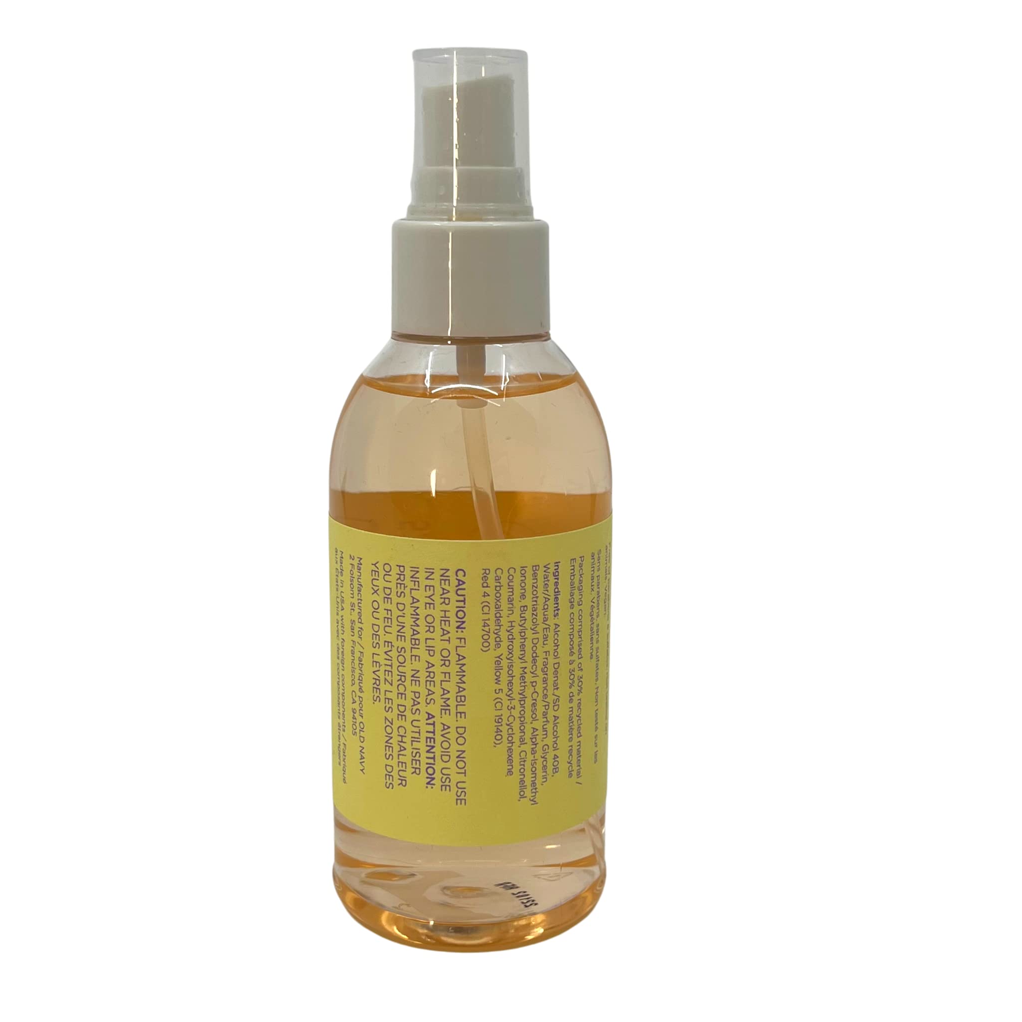 Old Navy Kindred Goods Cotton Flower and Shea mist spray for quick-refresh scent on skin or hair.