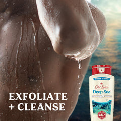 Old Spice 24/7 Shower Fresh pack showing four bottles for sharing.