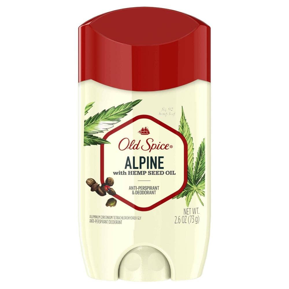 Old Spice Alpine lily scent close-up, refreshing floral note for all-day confidence.