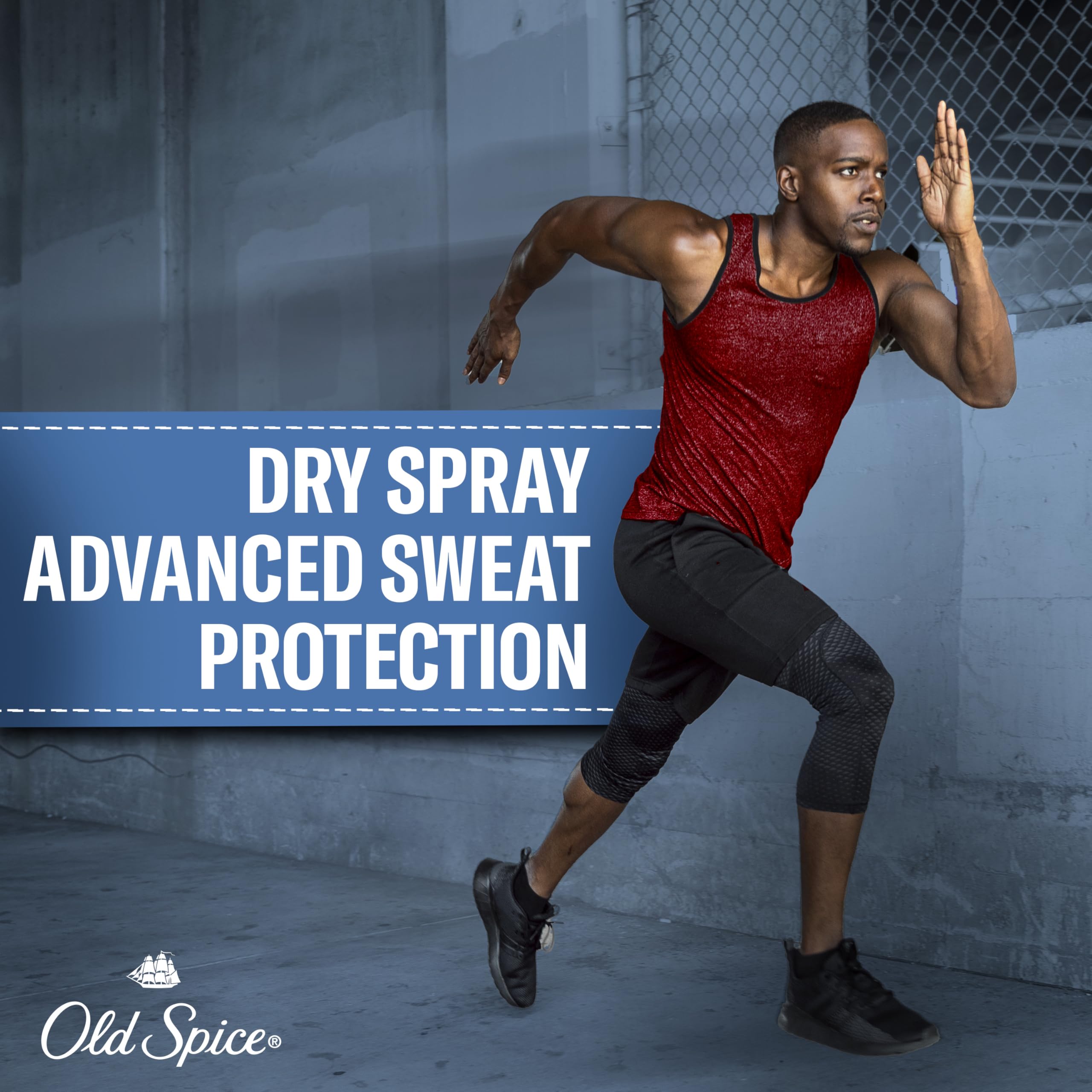 Old Spice antiperspirant deodorant application for quick dry staying fresh all day