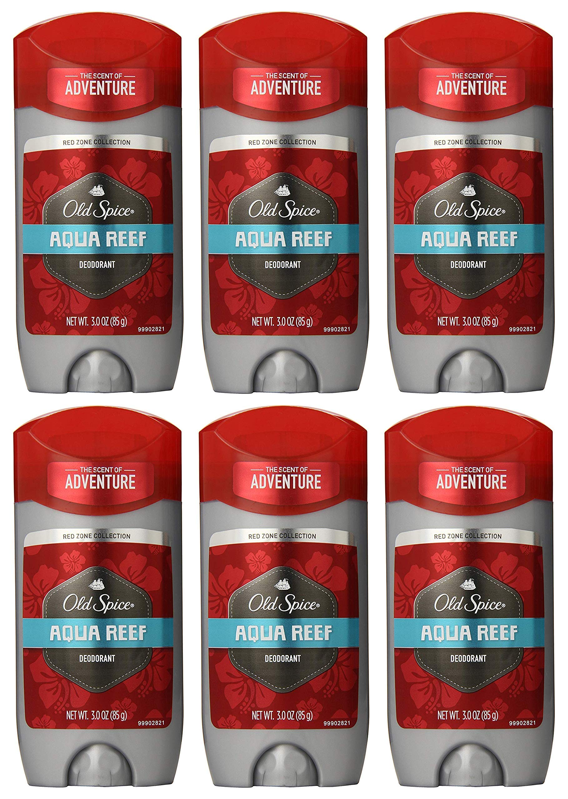 Old Spice Aqua Reef deodorant stick front view for long-lasting freshness