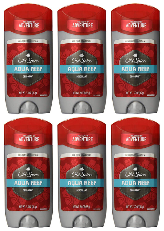 Old Spice Aqua Reef deodorant stick front view for long-lasting freshness