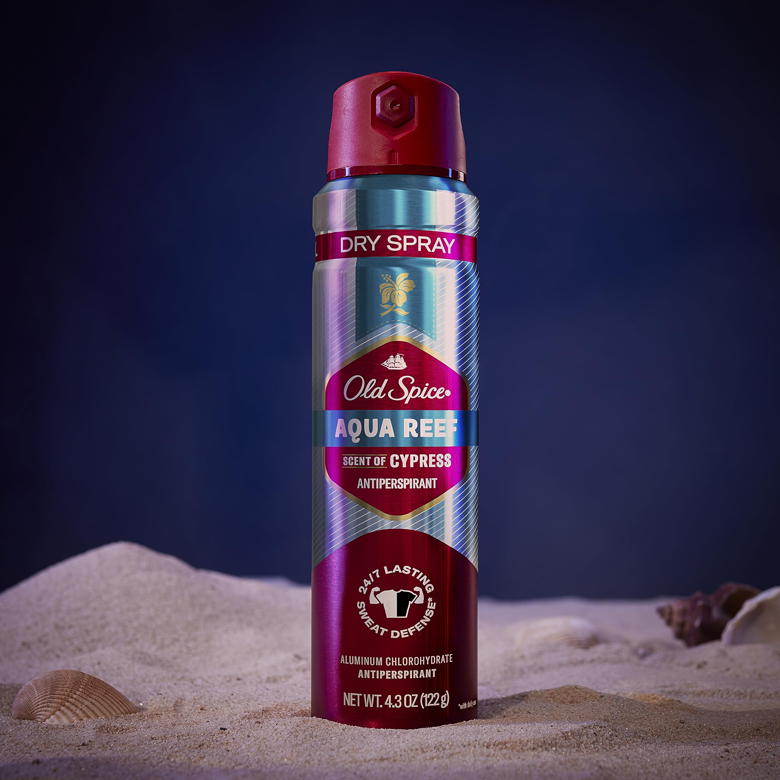 Old Spice Aqua Reef 24/7 protection for active days and sweaty commutes.