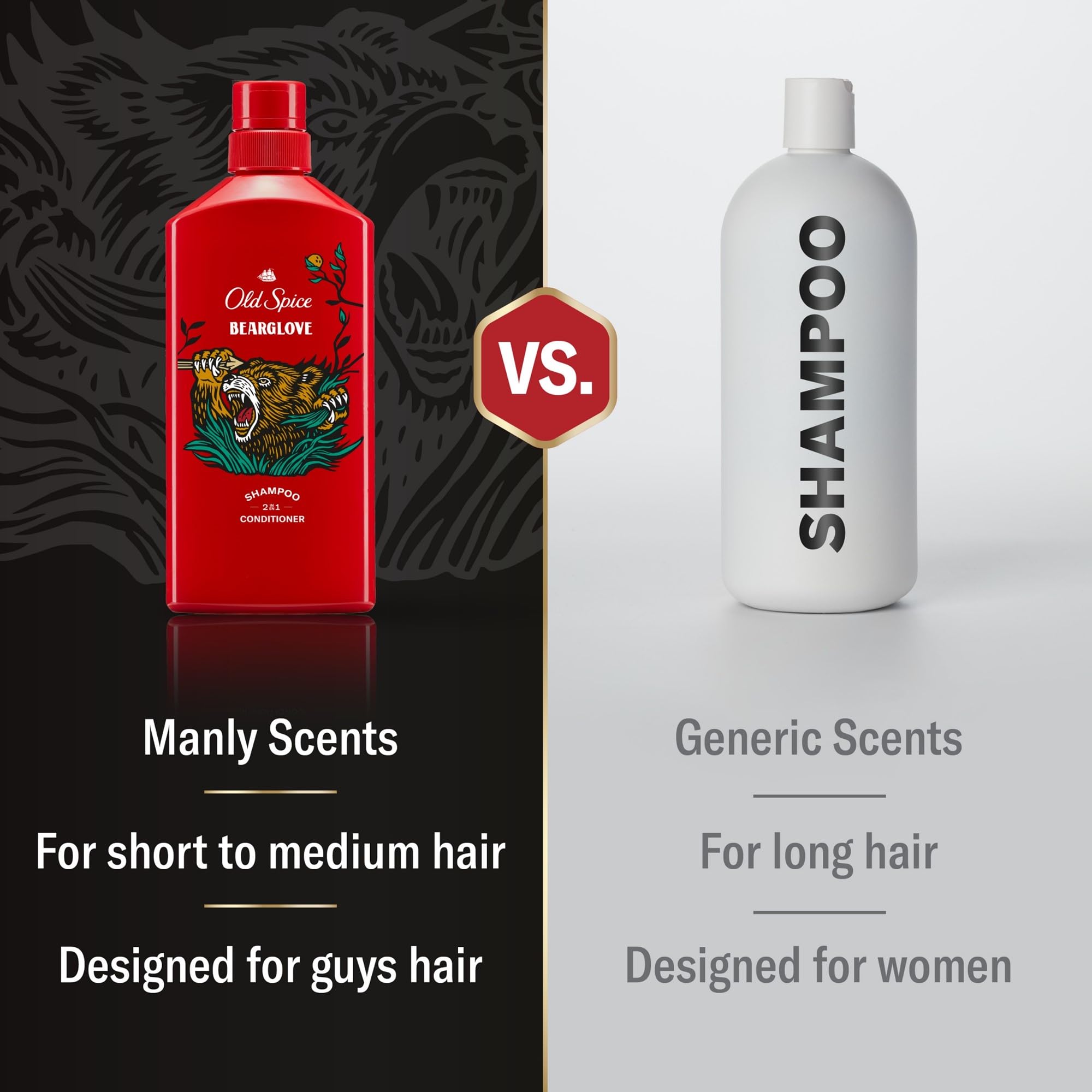 Old Spice Bearglove barbershop scent for masculine fragrance