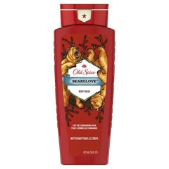 Old Spice Bearglove bottle pour for a bold morning cleanse.