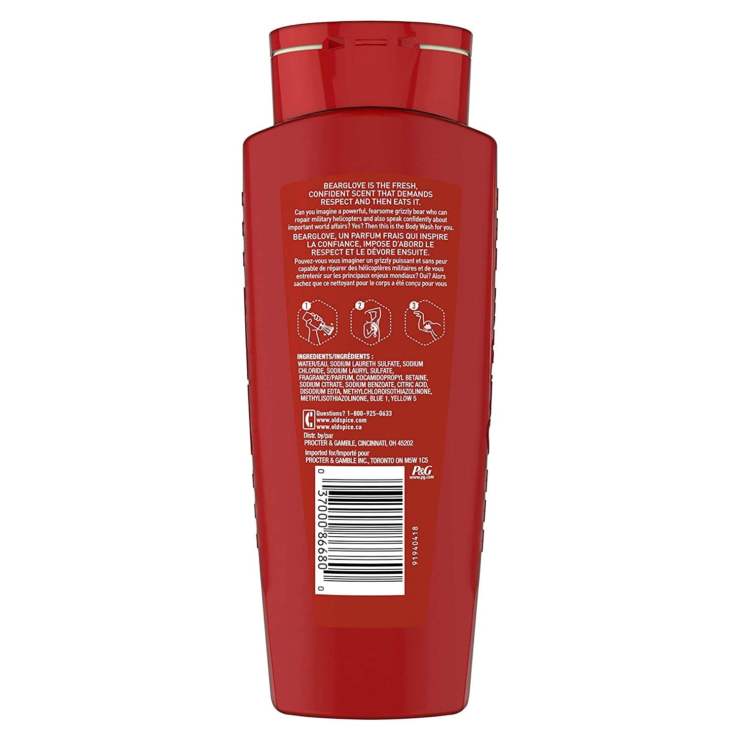 Bearglove lather foaming in hand ready for shower.