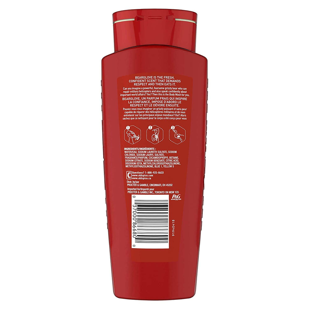 Bearglove lather foaming in hand ready for shower.