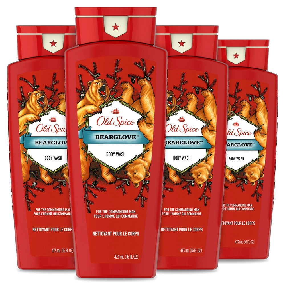 Old Spice Bearglove packshot showing the Wild Collection bottle.
