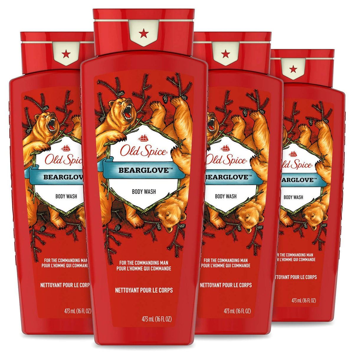 Old Spice Bearglove packshot showing the Wild Collection bottle.